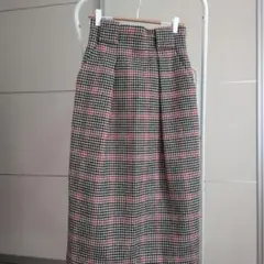 ユナイテッド・アローズ　チェック柄タイトスカート