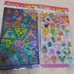 ポケモン　キラッとシール ホログラムシール　2枚セット　ピカチュウ