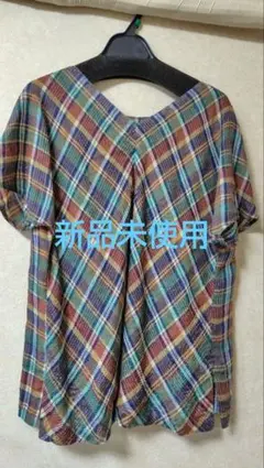 23区 チェック柄 半袖ブラウス - メルカリ