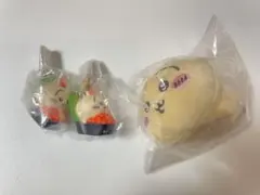 新品未使用　うさぎ　ちいかわ寿司　フィギュアキーホルダー　ねそべりぬいぐるみ