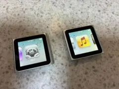 iPod nano (第6世代)　シルバー　２個セット　ケーブル類添付
