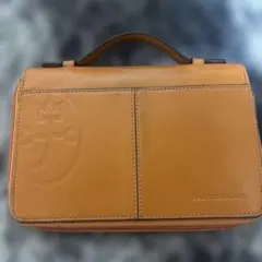 CASTELBAJAC オレンジレザー クラッチバッグ