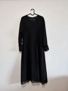 美品/アーバンリサーチ/ラメジャガードワンピース/黒/値下げ不可のサムネイル