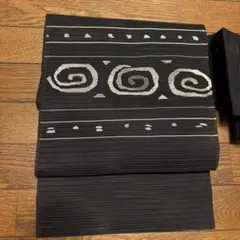 正絹 夏の絽 開き名古屋帯 【縞 抽象模様】 - メルカリ