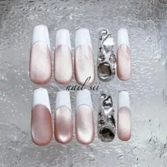【現品】ネイルチップ マグネット フレンチ