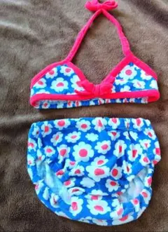 夏物セール！ベビー女の子用☆花柄ビキニ水着