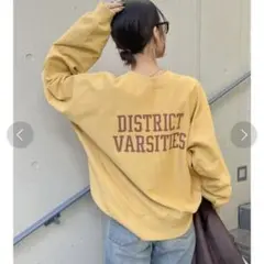 Ungrid DISTRICT VARSITIES ビッグシルエットスウェット