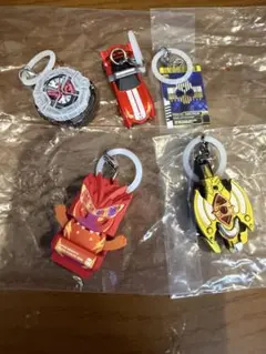めじるしアクセサリー 仮面ライダー4 キャラクターキーホルダー5個セット