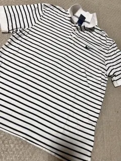 美品★00s NIKE ポロシャツ白黒ボーダー y2k archive SWAGのサムネイル