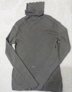 ドゥーズィエムクラス ウール100% リブタートル 指抜きニット　日本製