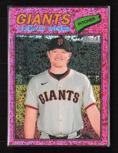 Logan Webb Pink Sparkle Heritage #82
