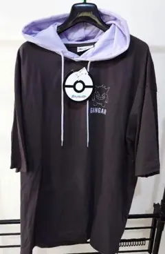 ポケモン GANGAR 半袖薄手パーカーTシャツ　 LLサイズのサムネイル
