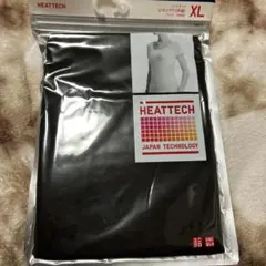 ユニクロ HEATTECH UネックTシャツ 半袖 XL ブラック