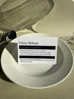 Asop風 席札 60円/枚 結婚式 ウェディング マーメイド紙 厚口マット紙