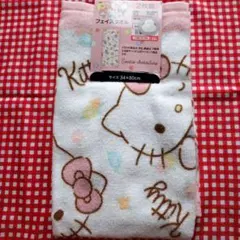 新品　未使用　しまむら　サンリオ　フェイスタオル2枚組 ♡ハローキティ♡のサムネイル