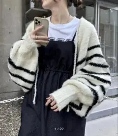 チャオパニックティピー　ブークレボレロニットカーディガン