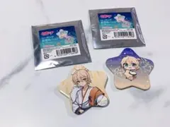 初音ミクトレーディング星形缶バッジ七夕ver.鏡音レン2種