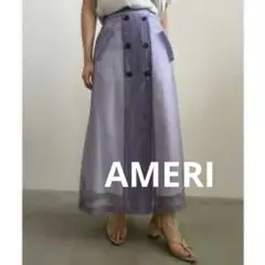 AMERI シアートレンチスカート　パープル　M sizeのサムネイル
