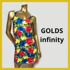 【3092】GOLDS infinity 花柄 タイトワンピースのサムネイル
