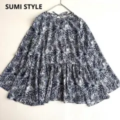 SUMI STYLE 2WAY 花柄プリントチュニック 総柄 ペプラム ブラウスのサムネイル