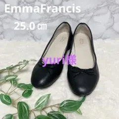 エマフランシス EmmaFrancis ラウンドトゥ　パンプス　ブラック　25㎝
