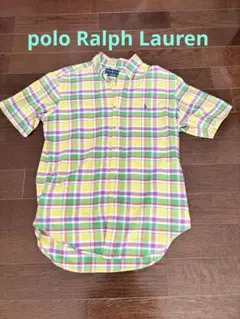 Ralph Lauren 半袖シャツ クラシックフィット チェック柄　ユーズド