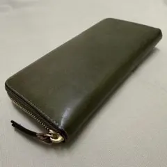 日本製 duende 栃木レザー 長財布 グリーンのサムネイル