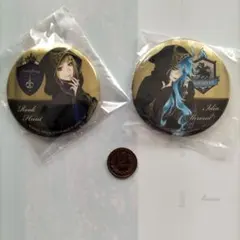 【未使用品】ディズニー　ツイステッドワンダーランドの缶バッジ大を２個セットです