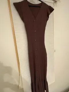 SNIDEL ブラウン ニットワンピース ONE SIZE