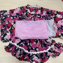 早い者勝ち⭐︎花柄 浴衣ドレス 100cm