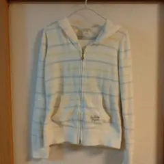 ジェラートピケ　モコモコフード付きトップス　フリーサイズ