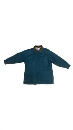 ダークグリーン コーデュロイ襟 ジャケット