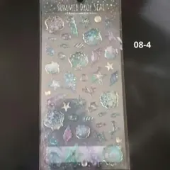 貝殻シール、海の生き物シール、クリアシール