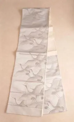 ○高級　袋帯　正絹　フォーマル　鶴柄のサムネイル
