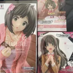 アイドルマスターシンデレラガールズ　EXQフィギュア　前川みく　島村卯月　かな子