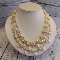 ネックレス パール ストロベリーフィールズ パーティ 結婚式 お呼ばれ 美品
