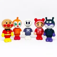 【初期ドール】アンパンマン 2006 旧ブロックラボ スイング 5個【レア】