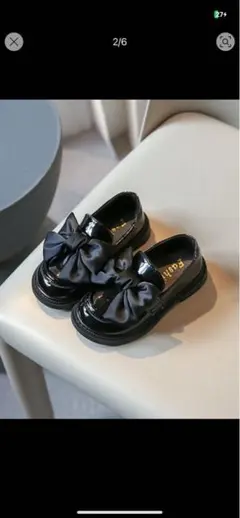 ブラックリボン付きフォーマルシューズ