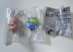 トイ・ストーリー ゆらゆらつながるマスコット　ハム、エイリアンセット