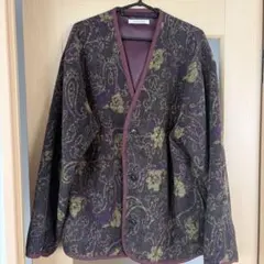 ジャガードペイズリーカーディガン
