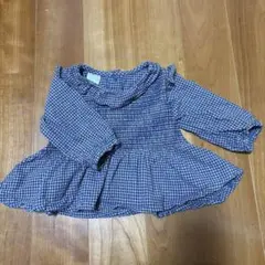 バースデイ　ギンガムチェック ブラウス 80cm
