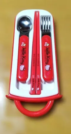 Hello Kitty カトラリーセット スプーン フォーク 箸 ケース付