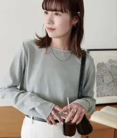 【万能インナー/リピート続出】フロッキーメッシュロングスリーブ