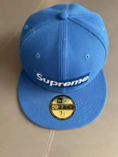 Supreme New Era Box Logo キャップ ブルー 7 3/8 - メルカリ