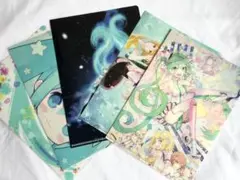 セット売り　初音ミク ボーカロイド　ミニクリアファイル 5枚♪