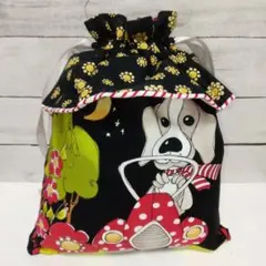 ロラライハリス 巾着袋 Doggies〜 英字 在庫処分 - メルカリ