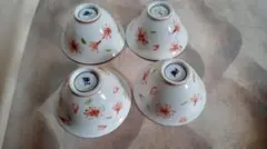 桜の花柄 湯飲み 4個セット