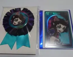 新品 2点セット 獪岳 鬼滅の刃 ハロウィン 2025 バッジ カード