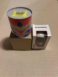 ホンダ　貯金箱2つ　ASIMO とブリキ缶のサムネイル