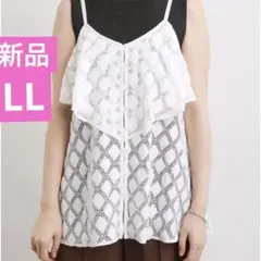 新品LL☆groveレースフリルキャミソールのサムネイル